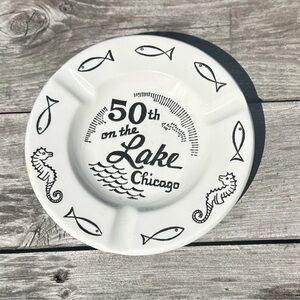 Vintage 1960’s Royal China 50th on LAKE CHICAGO Hotel Ashtray/Trinket Dish